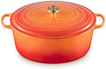 Le Creuset Enameled Cast Iron Oval Dutch Oven, 15.5 qt., Flamme Doree by Unknown