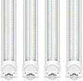 Barrina T8 LED Shop Lights 8FT, 100W 15000LM 5000K, High Output, 4 Packs by Barrina
