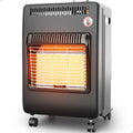 WELLUCK Propane Heater Indoor Outdoor With ODS & Tip-over Protection Flare-Free Ignition 6000 to 18000 BTU 3 Modes Portable Cabinet Heater for Patio Garages Camping Workshops Construction Black by WELLUCK