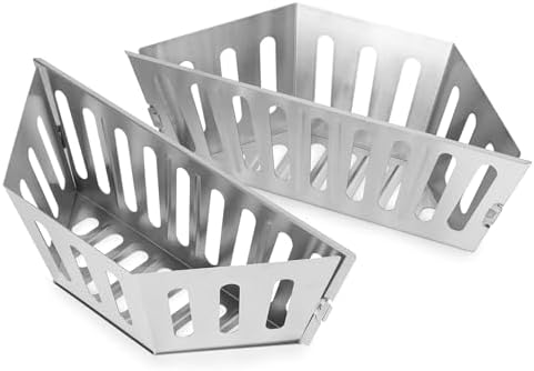 Stanbroil Stainless Steel Charcoal Basket Holder for Briquette, Wood Chips by Stanbroil