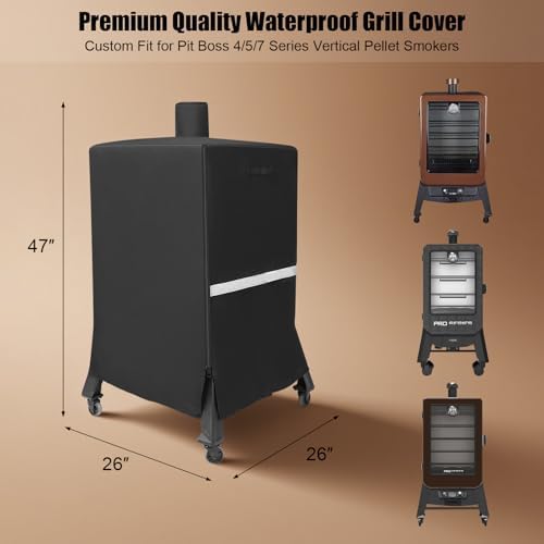 QuliMetal Vertical Smoker Cover for Pit Boss 4/5/7 Series - Image 2