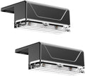 LIANGLOME 2PK Solar Fence Lights Outdoor - 3000/4000/6000K 3 Mode, IP65 Waterproof Fence Lights Solar Powered, Dusk to Dawn Solar Light for Outside, Backyard/Step/Patio/Deck/Stair Railings and Wall by LIANGLOME