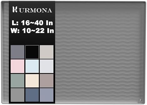 URMONA 34 x 19 in Waterproof Silicone Under Sink Mat, Cabinet Protector by URMONA