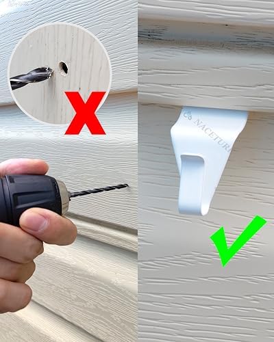 NACETURE Vinyl Siding Hooks Hanger Siding Clip for Hanging, 20 Pack - Image 4