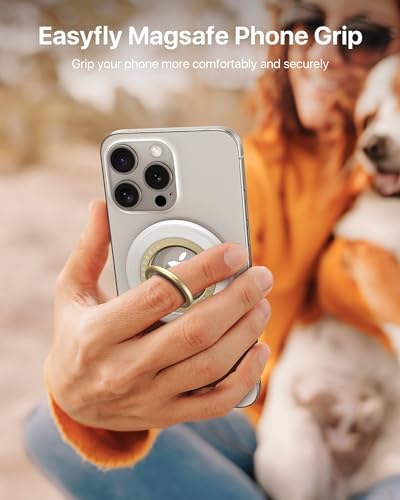 andobil 2026 3rd Gen Stability Magnetic Phone Ring Grip for MagSafe, White - Image 6