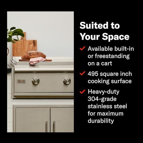 Blaze Premium LTE Built-In Natural Gas Griddle | 30-Inch Stainless Steel Flat Top with 36,000 BTUs | Illuminated Control Knobs | Push-and-Turn Flame Thrower Ignition | BLZ-GRIDDLE-LTE-NG - Image 6