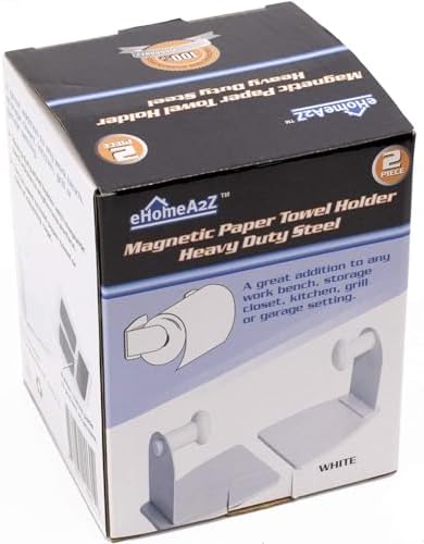 Magnetic Paper Towel Holder Heavy Duty Steel Refrigerator Kitchen Fridge Bar Grill BBQ RV (White, 1) - Image 7