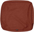 Classic Accessories Montlake FadeSafe Water-Resistant Patio Lounge Back Cushion Cover, 21 x 15 x 4 Inch, Heather Henna, Patio Furniture Cushion Covers by ClassicAccessories
