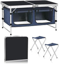 Camp Field Camping Folding Aluminum Table with Adjustable Legs for Outdoor Travel Beach, Backyards, BBQ, Party and Picnic Foldable Table by CampField