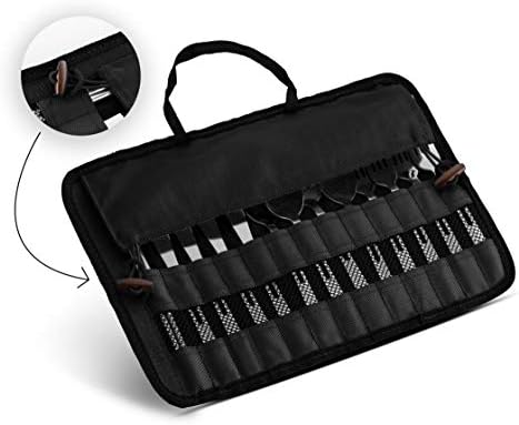 13 Piece Stainless Steel Family Cutlery Picnic Utensil Set with Travel Case for Camping | Hiking | BBQs - Includes Forks | Spoons | Knifes | Chopstick, Plus Nylon Commuter Case (Black) - Image 2