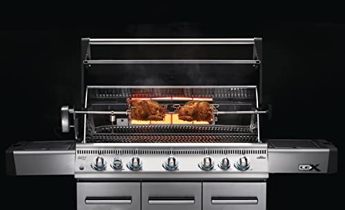 Napoleon Commercial Grade Rotisserie Kit Accessory for XL BBQ Grills, Fits LEX 605/730 Grills or 45"/114 cm Wide, Stainless Steel, Food to 55lbs/25kg - Image 4