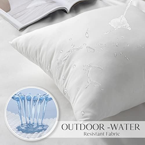 Ashler 16 x 16 Outdoor Pillow Inserts Set of 4 Water Resistant - Image 4