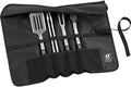 ZWILLING BBQ+ Grill Tool Set, 5-Piece Stainless Steel BBQ Accessories with Grill Spatula, Tongs, Fork, Basting Brush and Chef's Wrap, Durable, Easy to Clean and Travel-Friendly for Outdoor Grilling by Unknown