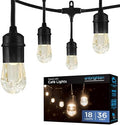 Enbrighten Classic Outdoor String Lights, 36ft, 18 Bulbs, White Light Only by Enbrighten