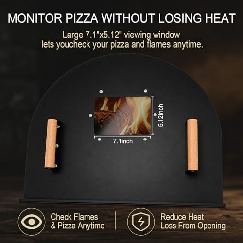 25x20 Inch Pizza Oven Door, Heavy Duty Metal Brick Oven Door - Image 4