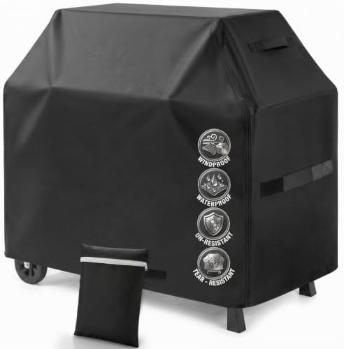 Grill Cover for Outdoor Grill, 60 inch Grill Covers Heavy Duty Waterproof by Basysnck