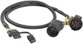 Oyviny Plug & Play USCAR 7 Pin to 4 Pin Trailer Wiring Harness Universal for LED Tailgate Light Bars, Pure Copper USCAR to 4 Flat Trailer Extension Wiring Adapter for Trailers, Trucks, Pickups by Oyviny