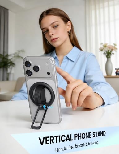 Lamicall Magnetic Phone Grip for MagSafe - Ultra Soft Finger Silicone Loop - Image 3