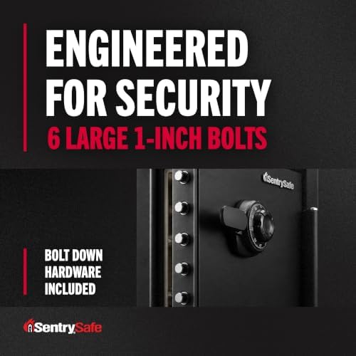 SentrySafe Black Fireproof Waterproof Floor Safe with Dial Combination Lock for Home or Office, 2.05 Cubic Feet, SFW205CWB - Image 5
