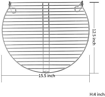 Dracarys Grill Stack Rack for Big Green Egg Stainless Steel BBQ Lover Gifts Fit Large & XL Big Green Egg, Kamado Joe,18" or Bigger Diameter Grill,Increase Grilling Surface - Image 3