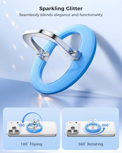 SUPERONE MagSafe Phone Grip, Adjustable Magnetic Phone Ring Holder Stand - Image 5