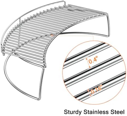 onlyfire Stainless Steel Warming Rack for Most Charcoal/Ceramic Grills - Image 3