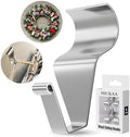 MIUKAA No-Hole Vinyl Siding Hooks, 8-Pack Stainless Steel Clips, 12lbs Load by MIUKAA