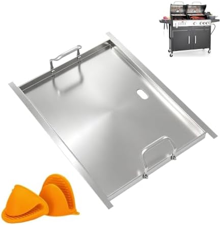 Stainless Steel Flat Top Griddle Insert for Captiva Designs GR019 by Grilleroy