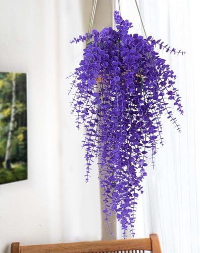RECUTMS Artificial Hanging Plants Fake Monkey Faux Draping Greenery Vines - Image 5