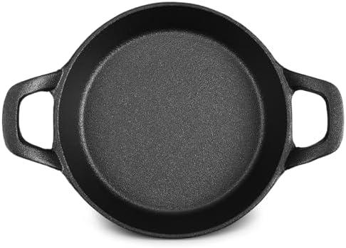 Ziliny 1 Pack Mini Cast Iron Skillets 6.3 x 6.3 x 1.5 Inch Pan Ramekin Set by Ziliny