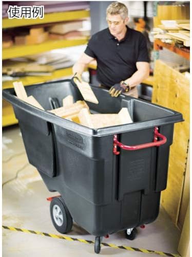 Rubbermaid Commercial Polyethylene Tilt Truck, Heavy Duty 2300-Pound Capacity, Black, for Distribution Centers/Warehouse/Manfacturing/Construction - Image 4
