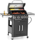 Sophia & William 4 Burner Propane Gas BBQ Grill with Side Burner 46,700BTU by SophiaWilliam