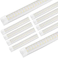 XLNYUUI Led Shop Lights,4FT LED Light 50W 6500K 7000LM Led Daylight,Garage Light Linkable Clear Cover Integrated V-Shape for Garage Warehouse Workbench Workshop(10-Pack) by XLNYUUI