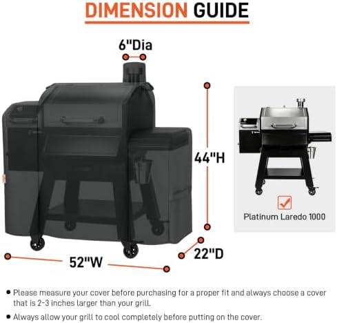 Arcedo Pellet Grill Cover Compatible with Pit Boss Platinum Laredo 1000 - Image 2