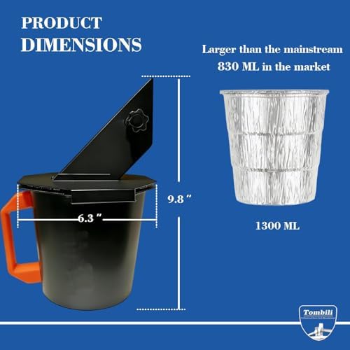 Upgraded Grease Bucket with Lid, Pellet Smoker Grill Drip Bucket - Image 2
