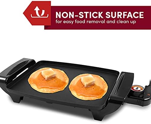 Elite Gourmet EGR-2722B Electric Griddle, Cool-Touch, 10.5"x8.5" Black - Image 5