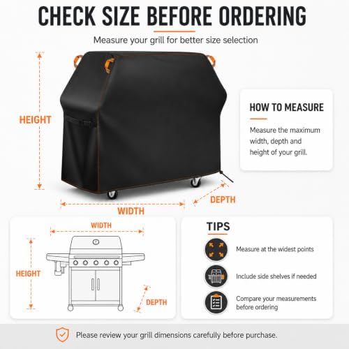 Outdoor Grill Cover for Viking 42" Freestanding Grill 2015-2024 2025 2026, Durable BBQ Grill Cover with Wind Resistant Drawstring and Handles, Barbecue Grill Protector for Patio Backyard - Image 2