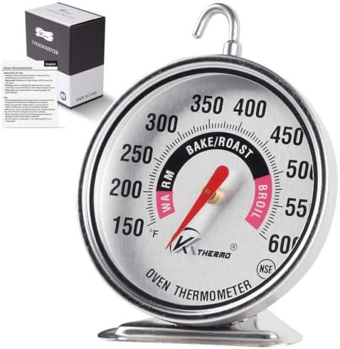 KT Thermo Oven Thermometer 2.75-Inch Large Dial, 150-600°F, NSF, Hook & Stand by Unknown