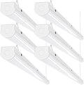 ANTLUX 8FT LED Shop Lights 110W Strip Lights [6-lamp T8 Fluorescent Equiv.], 12000LM, 5000K, Compact Commercial 8 Foot Light Fixtures for Warehouse, Garage, Energy Saving up to 4000W/5 Years, 6 Pack by AntLux