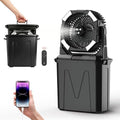 20000mAh Portable Misting Fan with 10L Large Water Bucket, 3-Speed Outdoor Floor Fan with Mist, USB Rechargeable Battery Powered Misting System for Patios, Camping, Beach, Golf and Picnic by Unknown