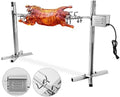 Electric Rotisserie Kit, Camping Spit Grill Roaster For Lamb Hog Pig, Height Adjustable Universal Complete Large Grill Roaster Rod, Pig Chicken Hog Lamb Charcoal Cooker, Outdoor Use Rotisserie Spit by DYRABREST