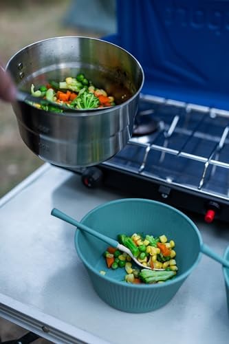 Stansport Stainless Steel Camping Cookware Set – Durable Nesting Mess Kit for Backpacking, Hiking & Outdoor Cooking – Compact Portable Pot & Pan with Carry Bag – Multiple Sizes for Family to Solo Use - Image 3