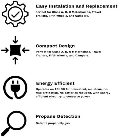Safe T Alert 20 Series Mini LP Gas Alarm - Propane Alarm - Surface Mount, White - 20-441-P-WT - Image 5