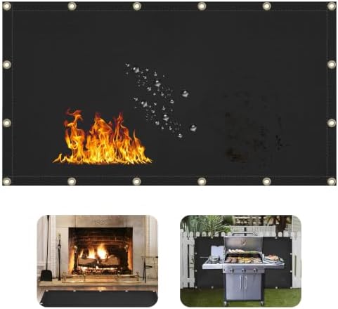 3' X 5' Grill Heat Shield for Deck Railing, Fireproof Heat Shield for Grill by Unknown