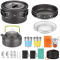 18pcs Camping Cookware Kit, Nonstick Pots Pans and Kettle Set by Beterayillumination