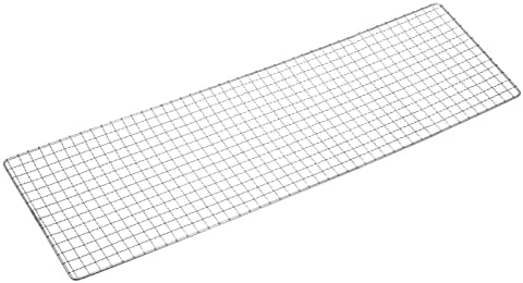 HARFINGTON Square BBQ Grill Net 19x62cm Stainless Steel Cross Wire Barbecue Mesh Mat for Baking Smoking Charcoal Grilling Roasting - Image 3