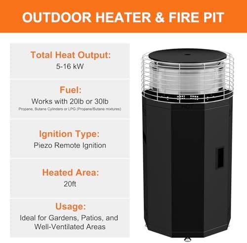 SUNYRISY Outdoor Heater Propane Smokeless Fire Pit for Outside Patio - Image 5