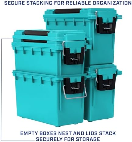 Sheffield 12633 Ammo Box Made in USA Stackable Lockable Ammo Storage Box - Image 6