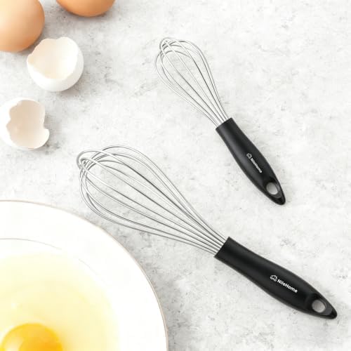 NileHome Whisk Set 8" 10" Kitchen Whisk,2-Pack - Image 6