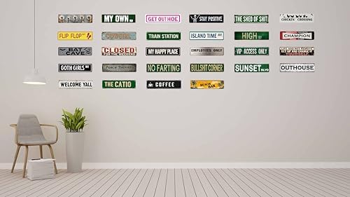 Get Out Hoe Metal Sign 4x16in Funny Retro Plaque for Yard Bathroom Garage Bar Kitchen Decor Cool Room Accessories - Image 7